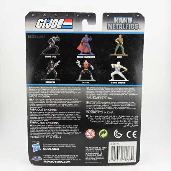 2020 Jada Toys G.I. Joe Nano Metalfigs 6 Cie-Cast Mini Action Figures Set NEW - Picture 2 of 6